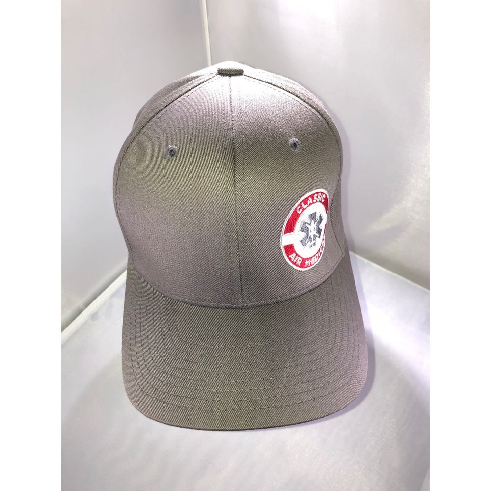 Flexfit Yupoong Classic Air Medical Patch Hat Gray S-M Baseball Cap